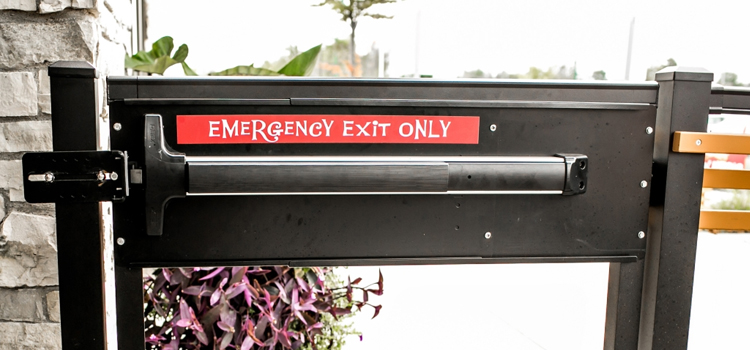emergency push bar installation in Vacaville