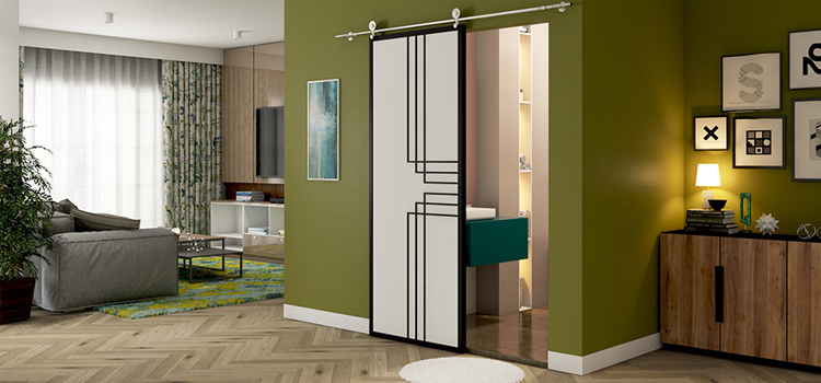 sliding bathroom door installation in Vacaville